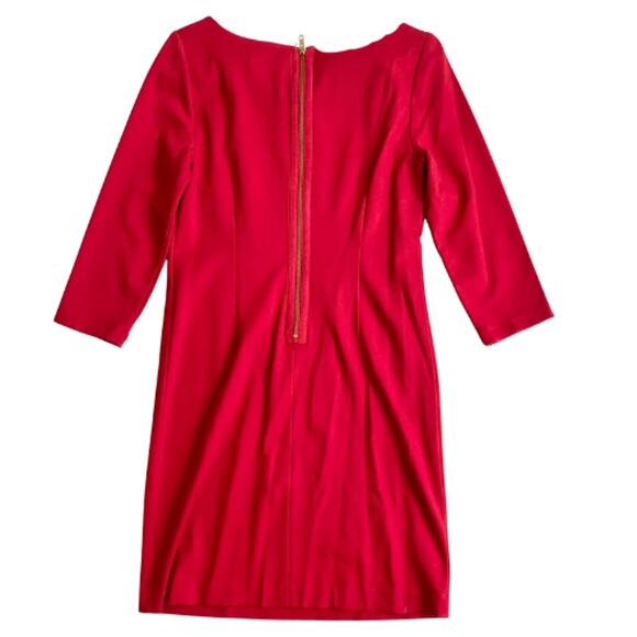 Banana Republic Red Sheath Dress with Gold Back Zip – EUC Size 10 - Picture 3 of 3